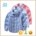 Atacado Meninos Do Bebê T-shirt de Algodão de Manga Longa Crianças Blusa Xadrez Cardigan Para Crianças camisa xadrez confortável para o menino